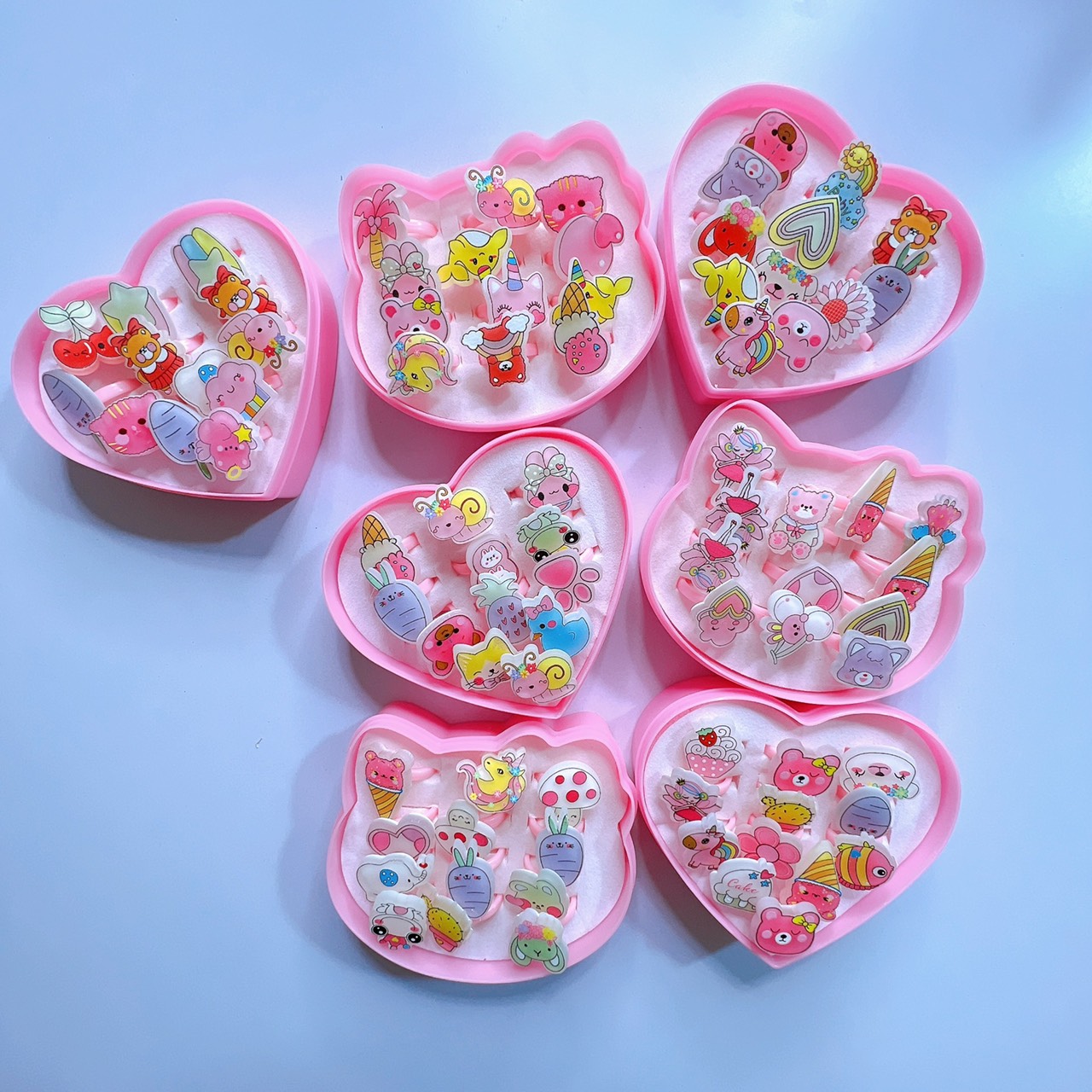 Hộp 12 nhẫn siêu xinh cho bé