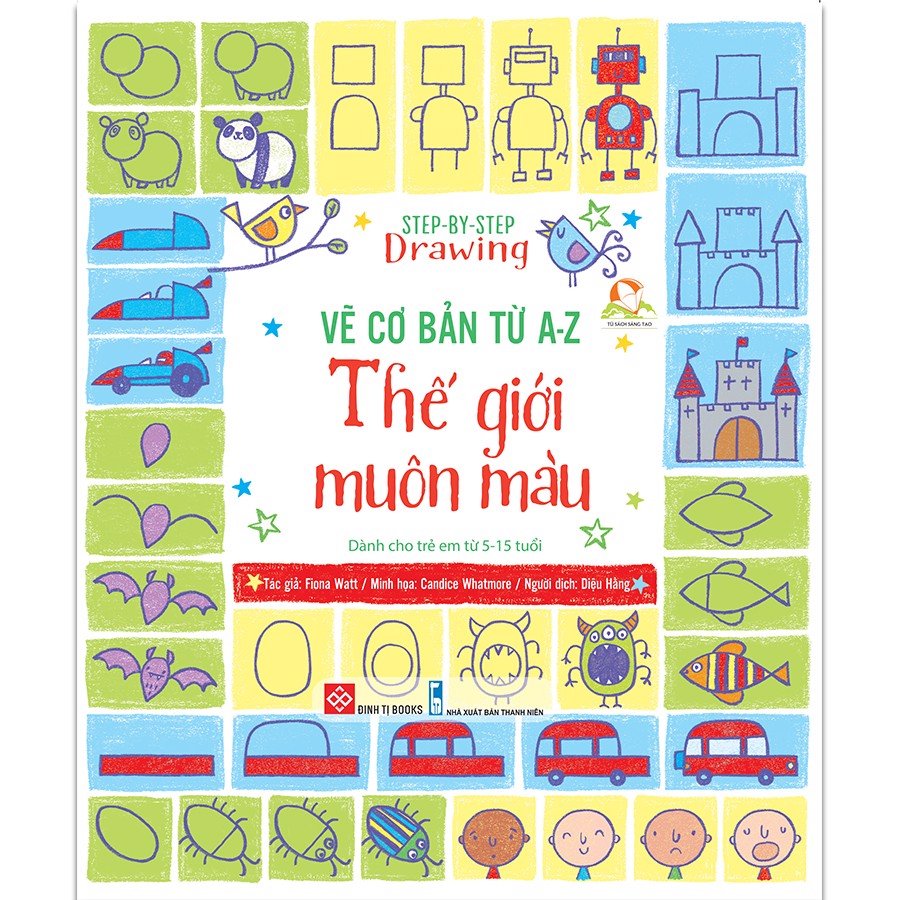 Set 4 cuốn Step-by-step drawing - Vẽ cơ bản từ A-Z
