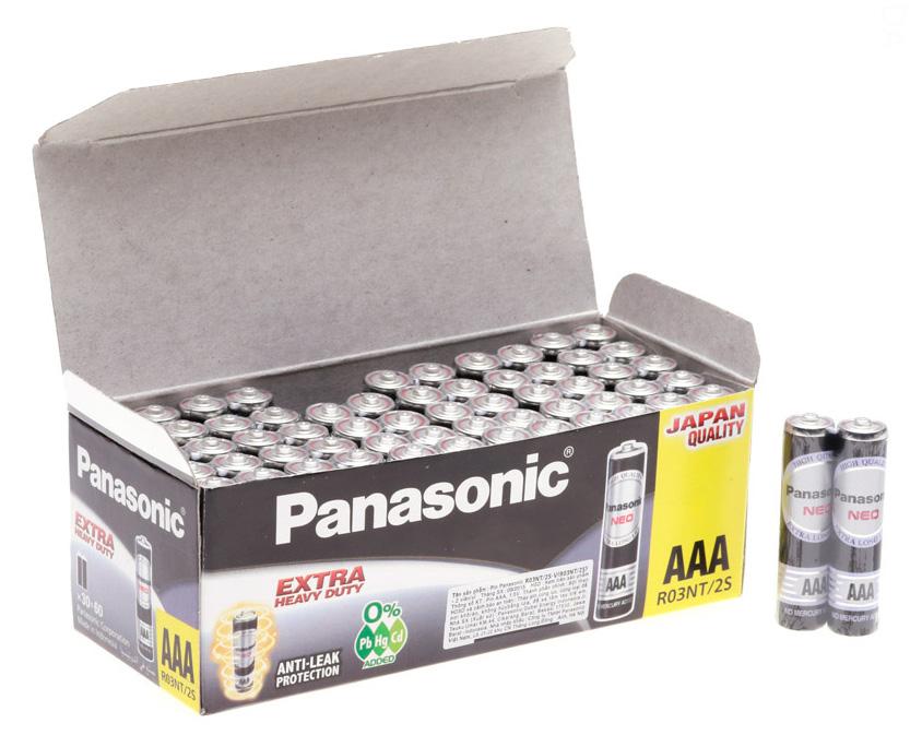Hộp 60 viên Pin than đen AAA Panasonic R03NT/2S-V - Hàng Chính Hãng