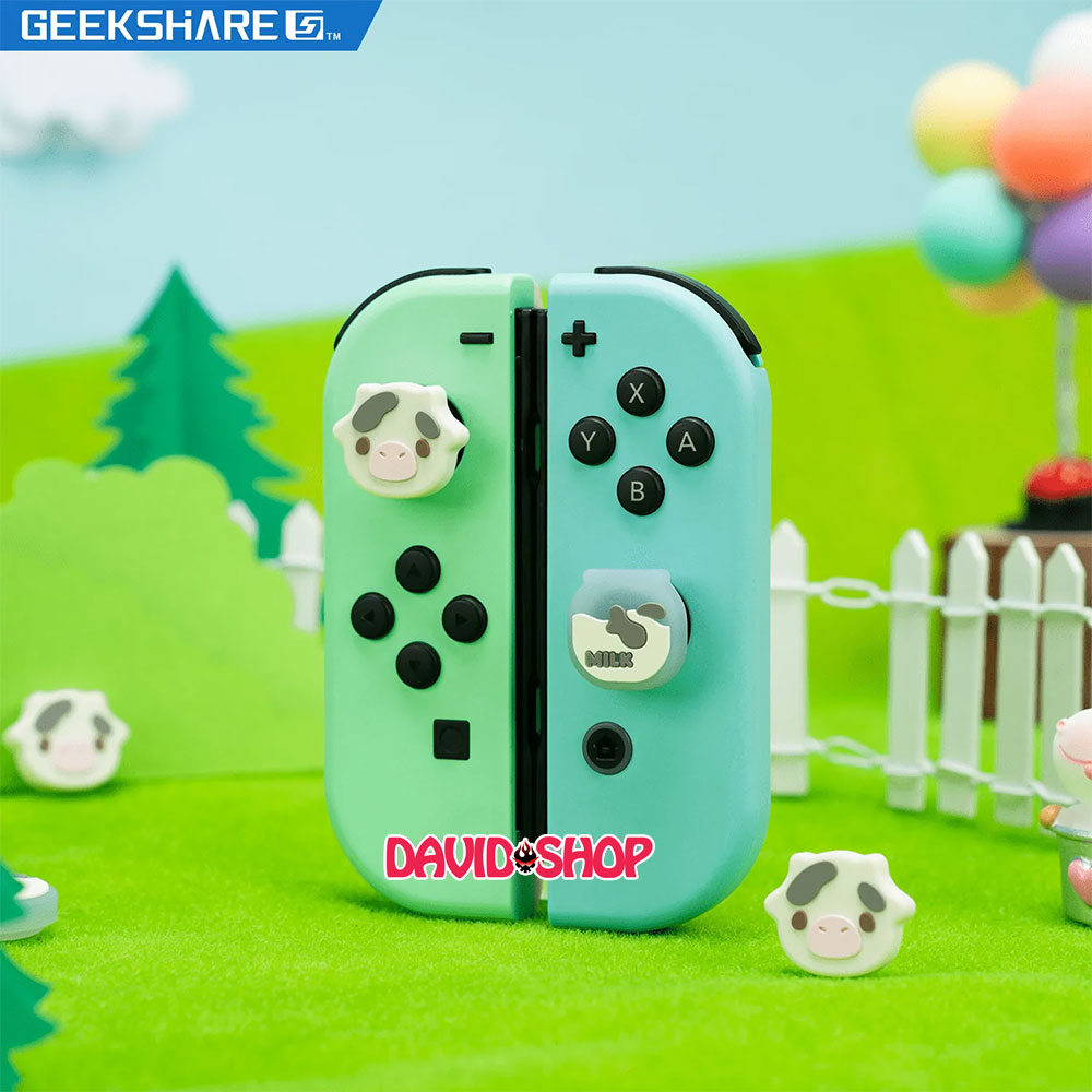 [GeekShare] Núm bọc analog Bò Sữa cho Joy-Con - Nintendo Switch OLED, V1, V2, Lite (TGC-J48)