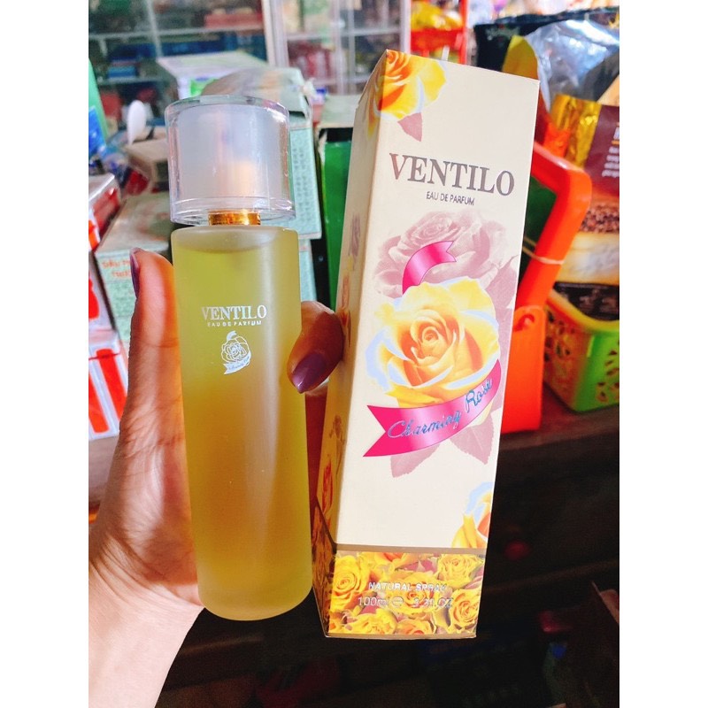 Nước hoa ventilo hoa hồng vàng 100ml Charming Rose