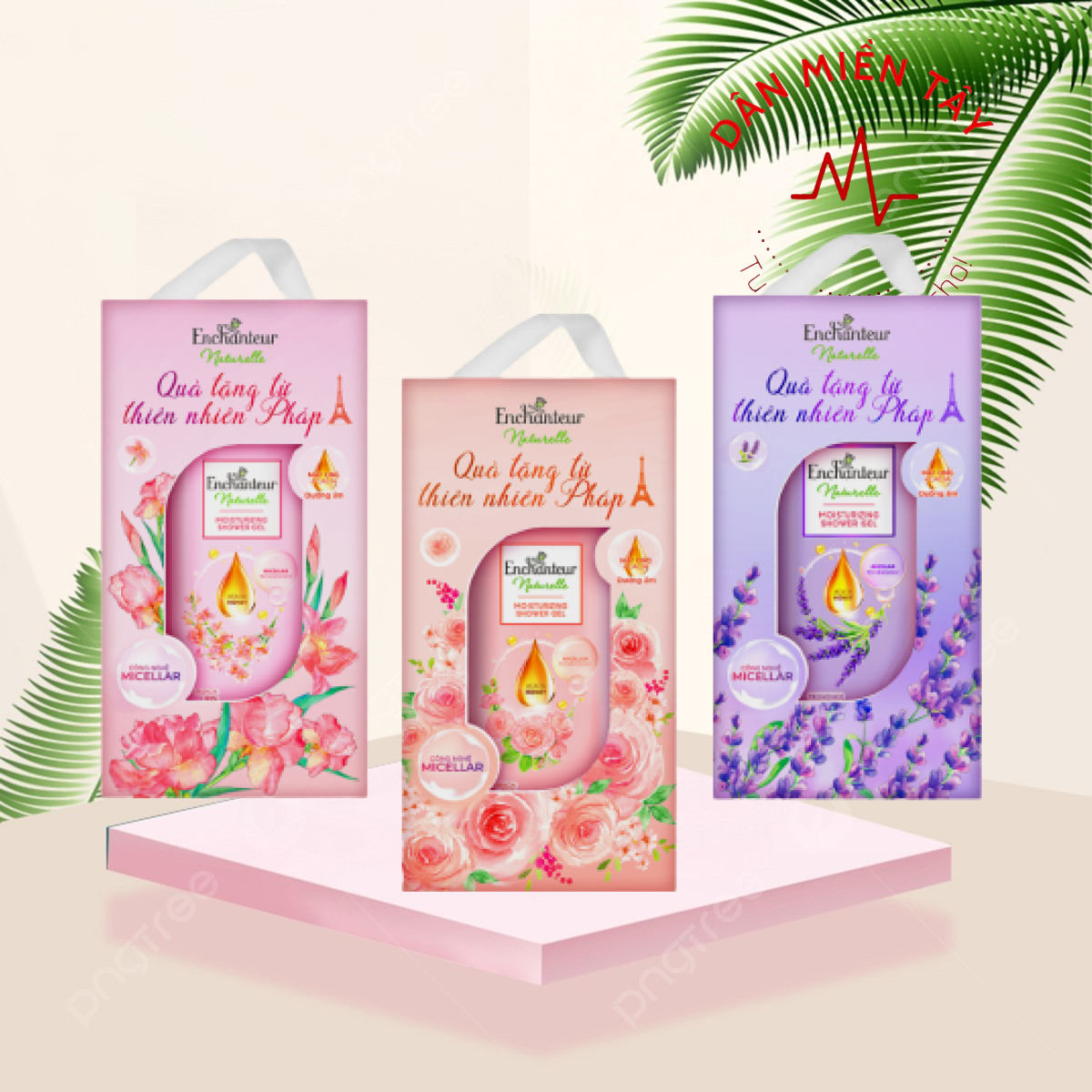 Sữa tắm nước hoa Enchanteur Naturelle hương Iris/Lavender 510gr