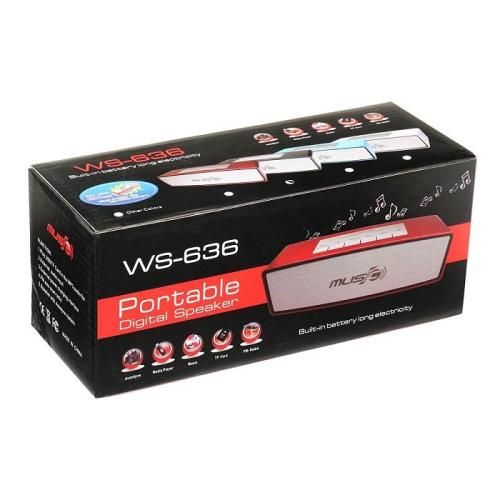 Loa Bluetooth WSTER WS-636 (Đen)