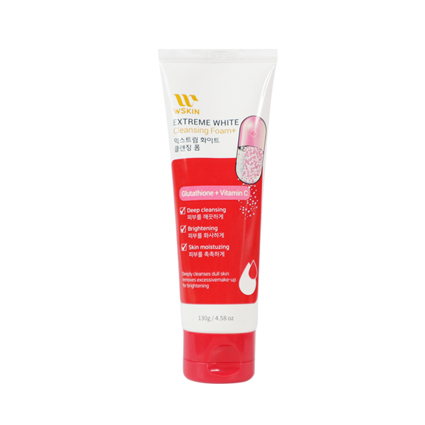 Sữa Rửa Mặt Trắng Da Wskin Extreme White Cleansing Foam Glutathione + Vitamin C