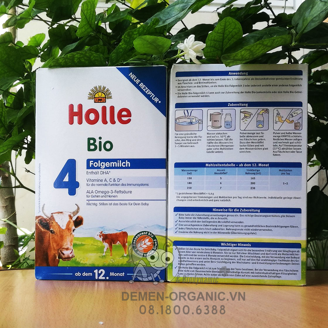 SỮA BÒ HỮU CƠ HOLLE SỐ 4 (600gr)