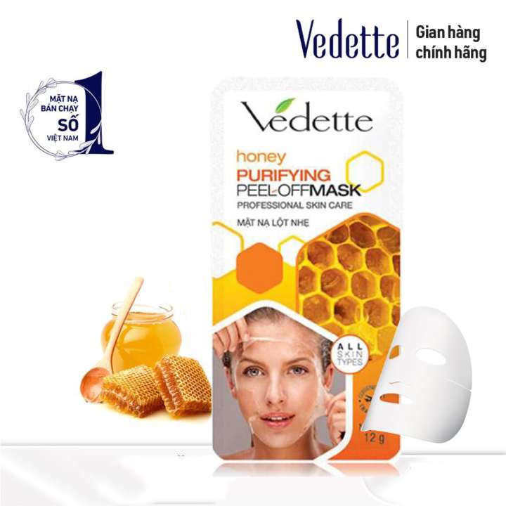Mặt nạ lột nhẹ Vedette Mật Ong (Honey) 12ml