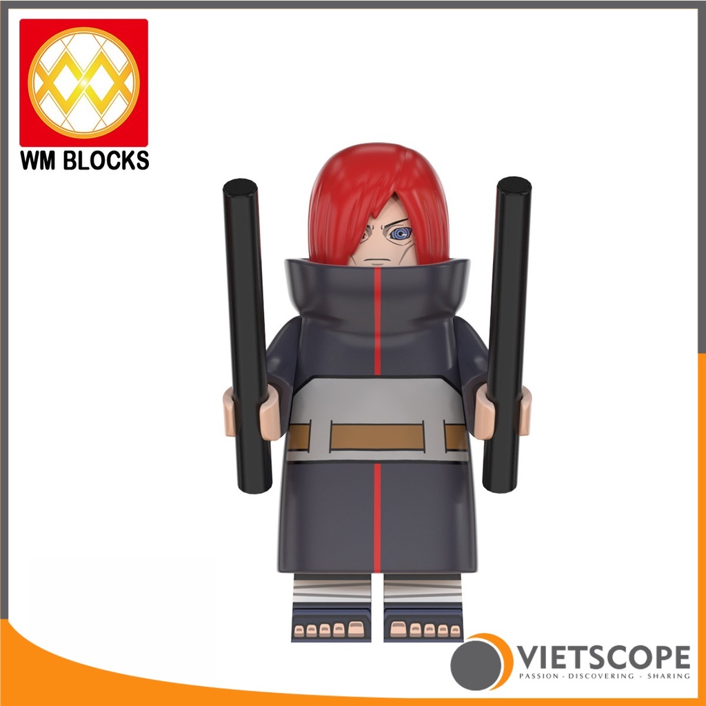 Lắp ráp 8 nhân vật Naruto Uchiha Itachi - Non lego – 7044