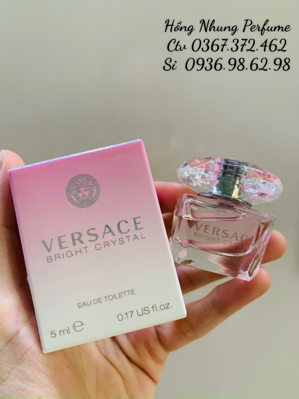 Nước hoa mini nữ Versace Bright Crystal EDT 5ml