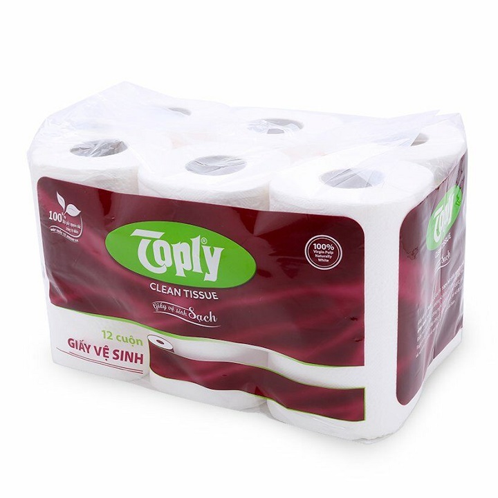 [HCM]Giấy vệ sinh Toply 12 cuộn (2 lớp)