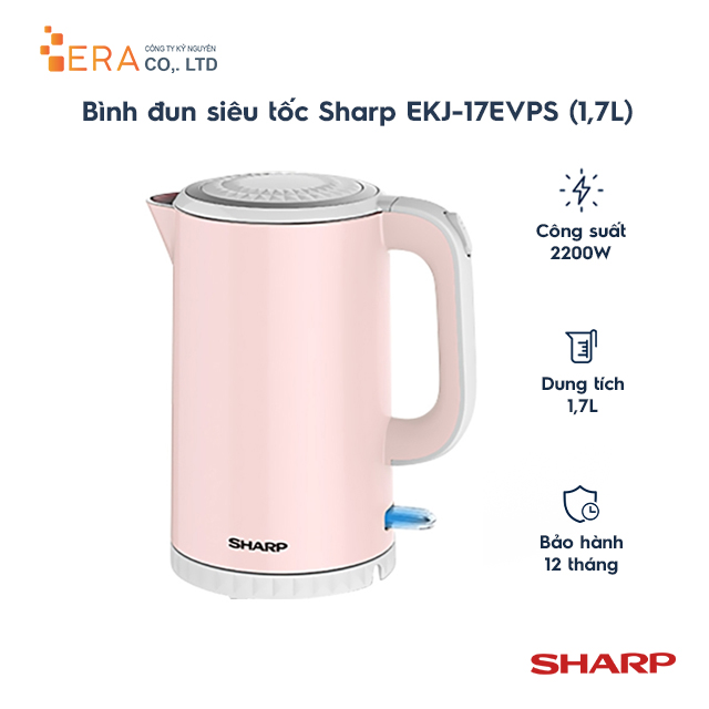 Bình đun siêu tốc Sharp EKJ-17EVPS (1,7L)