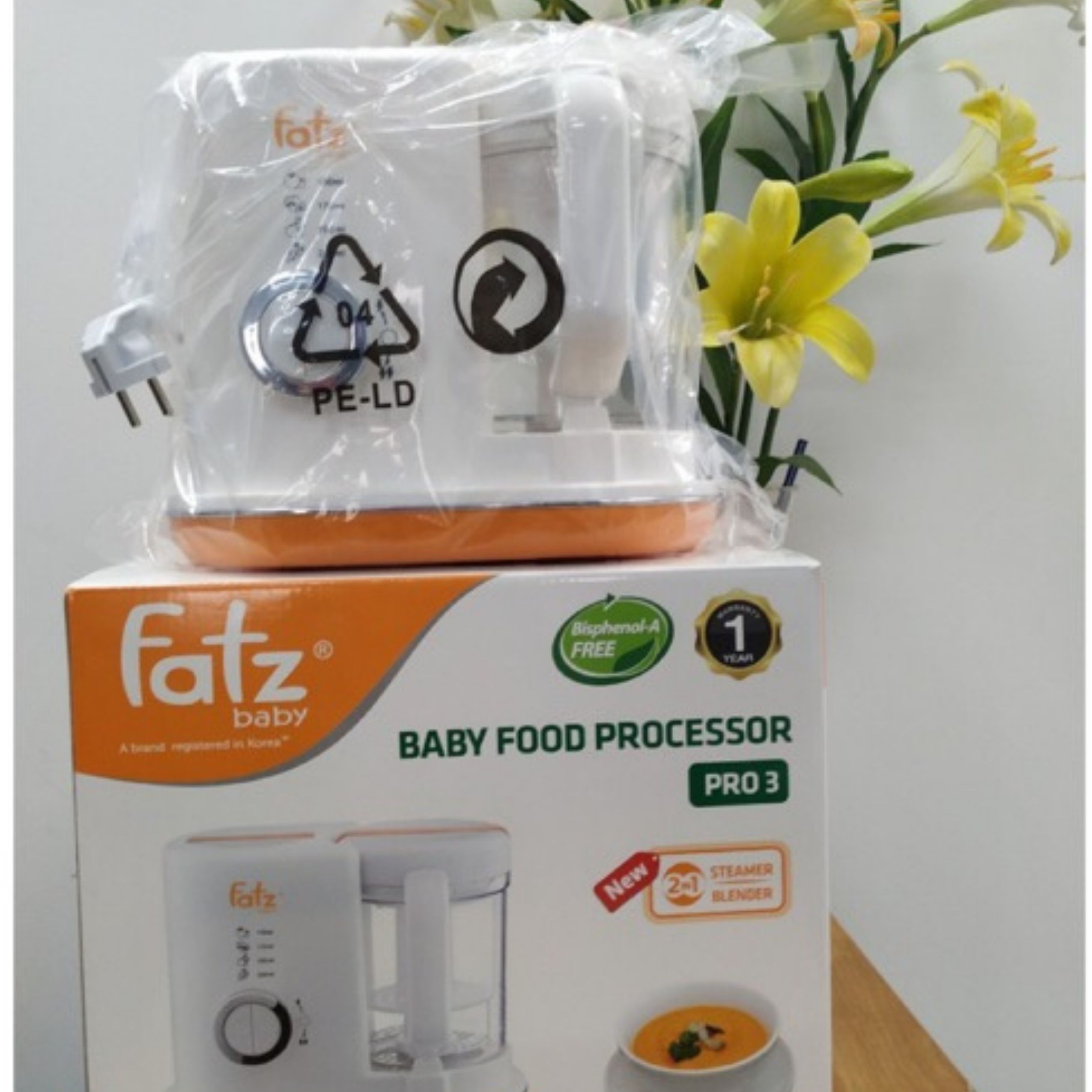 [FREESHIP] Máy xay và hấp thức ăn dặm Fazt cho bé