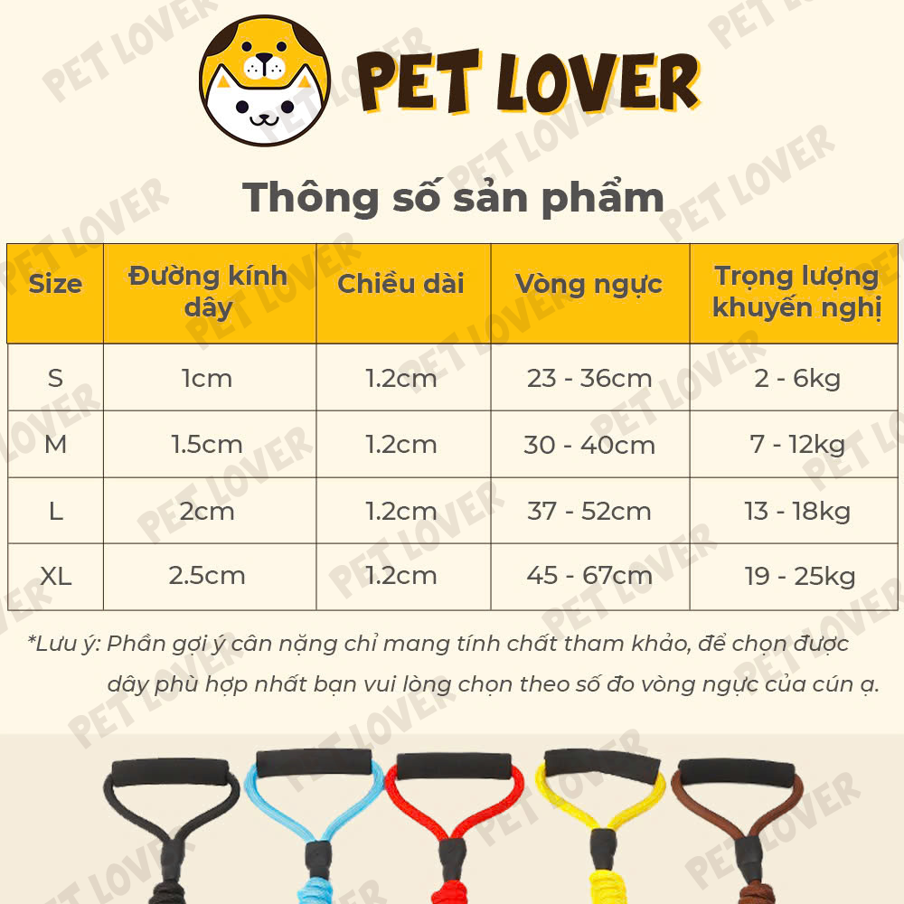 Dây dắt chó yếm dắt chó mèo chắc chắn siêu cute - Petlover