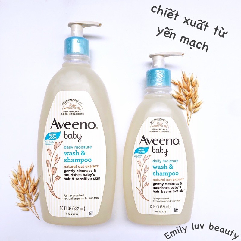 Sữa tắm cho bé Aveeno Baby 236ml/532ml