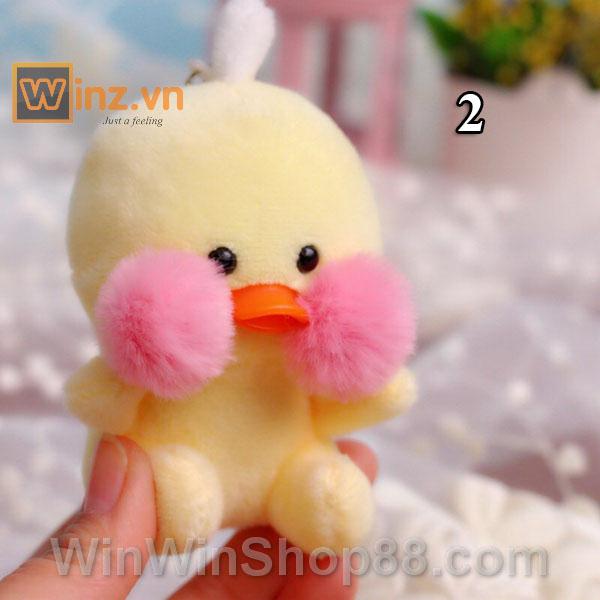 [HCM SHIP NHANH]Móc khóa vịt chu mỏ lalafan (Mẫu 2-Màu vàng)