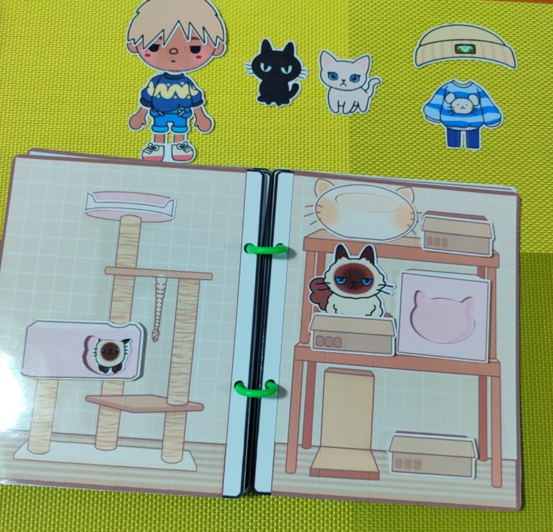 CandyHome Paper -búp bê giấy Cửa Hàng Mèo Con