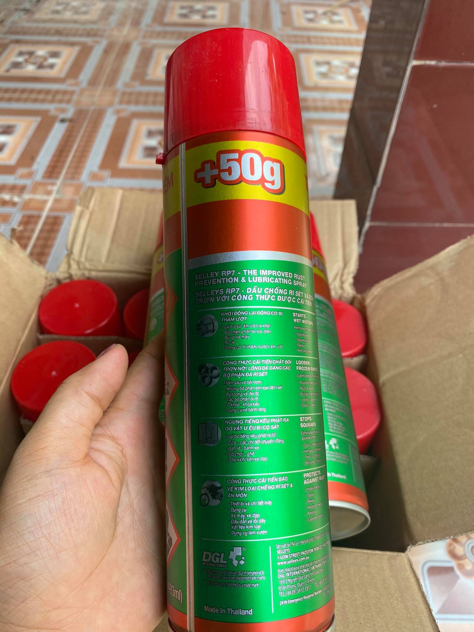Bình xịt,chai xịt rp7 xịt chống rỉ sét 350g