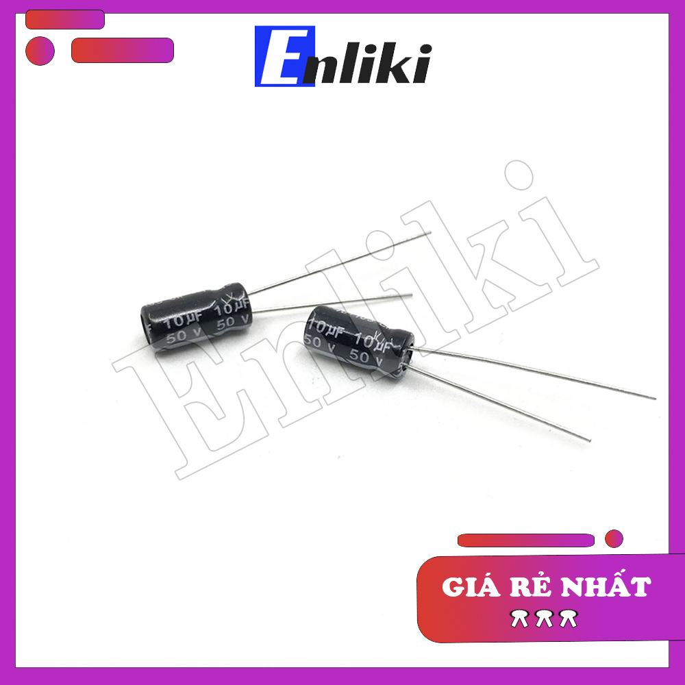 5 Chiếc Tụ 10uF 50V kích thước 5x11cm