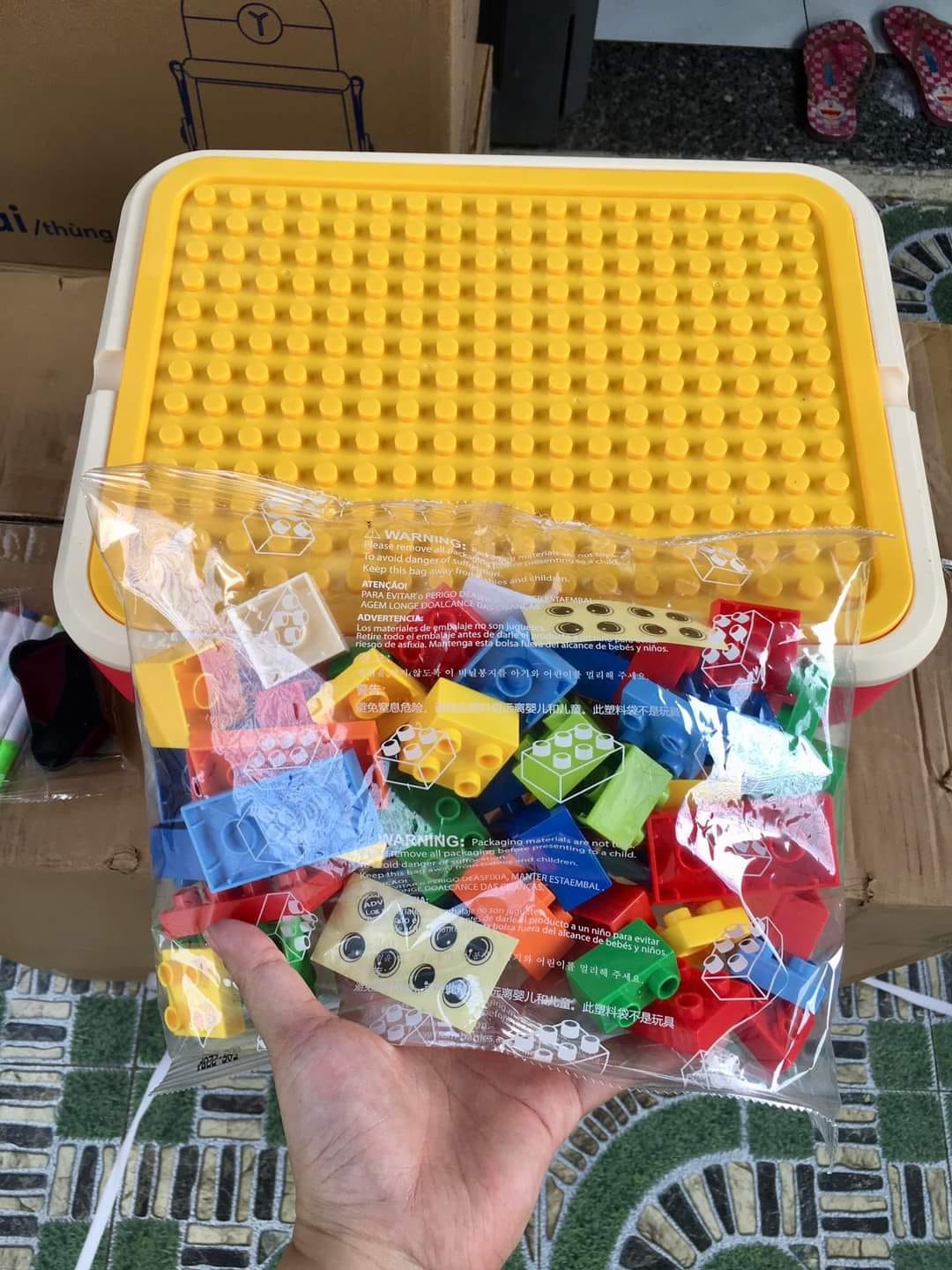 Bộ Bàn Học Lắp Ráp Lego HKM Vinamilk