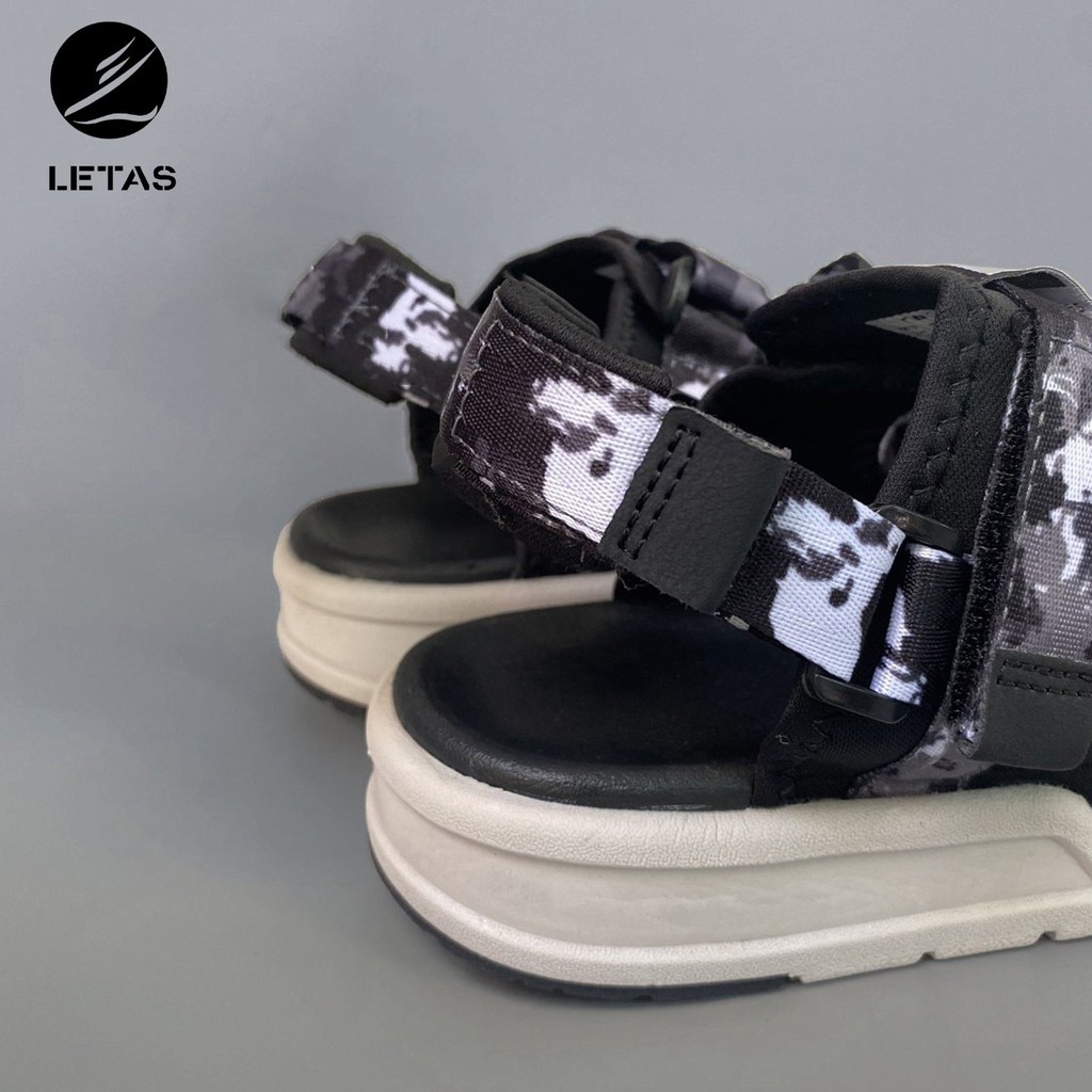 Sandal Nữ,Nam Letas D1001 Đen Camo