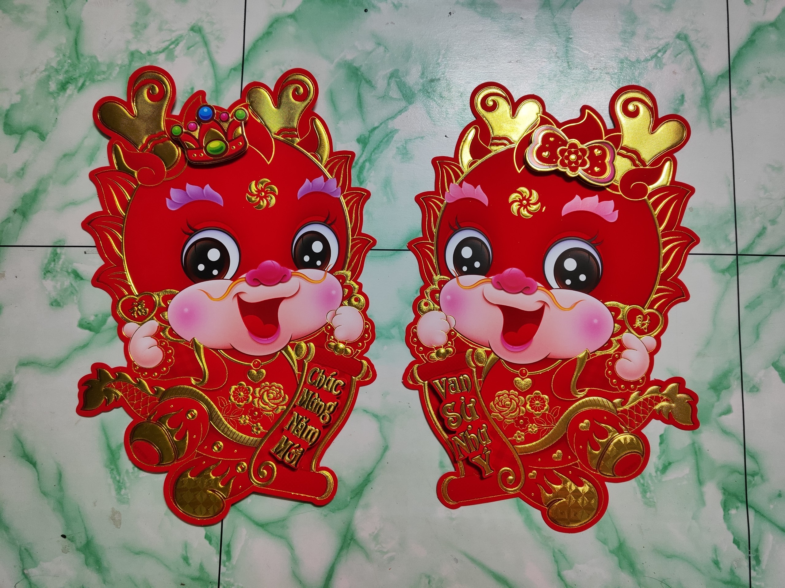 COMBO 2 CON RỒNG TRANG TRÍ TẾT NHIỀU MẪU