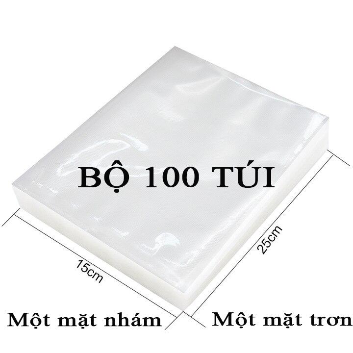 Bộ 100 Túi hút chân không chuyên dụng loại nhám size 15x25cm