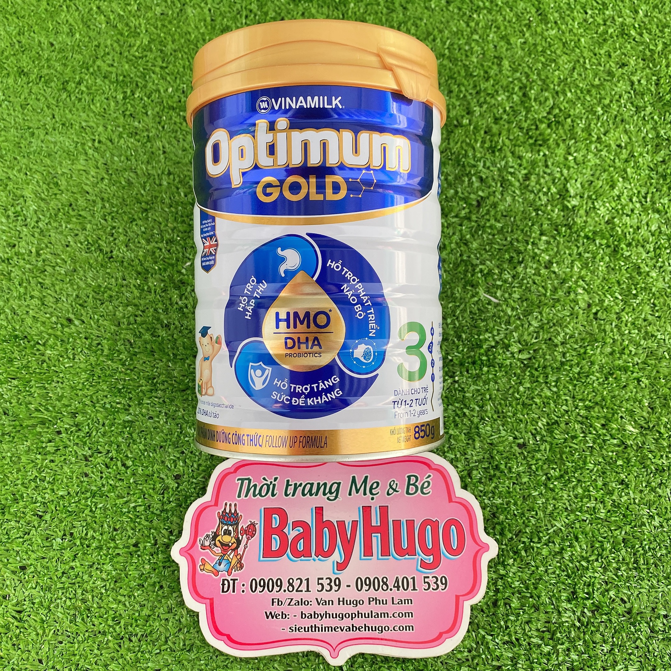[MẪU MỚI ] Sữa Optimum Gold 3 HMO 850G (trẻ từ 1-2 tuổi)