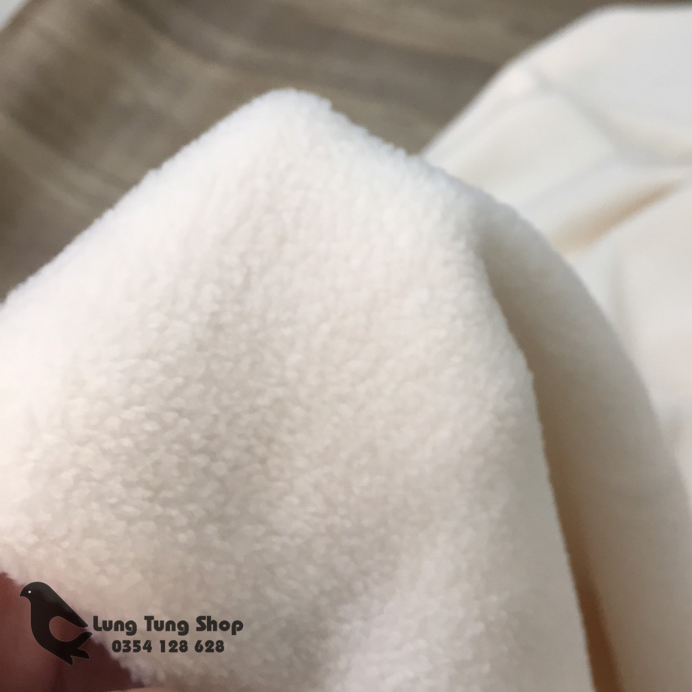 Chăn nỉ văn phòng màu kem - chăn mền cá nhân ( loại dày )