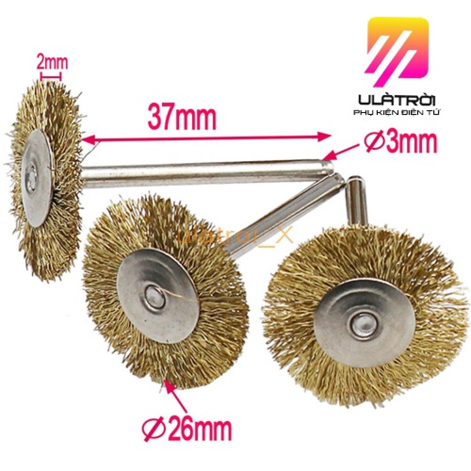 Chổi đánh rỉ sét, chổi đánh rỉ sắt trục 3mm