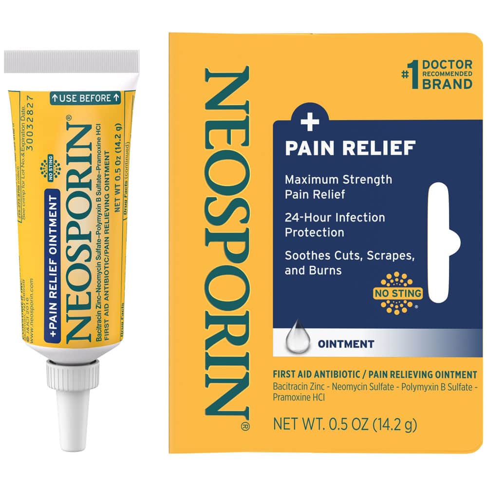 Kem mỡ neosporin pain relief ointment - date t10/25