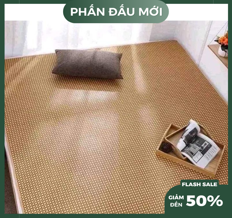 Chiếu sợi mây tổng hợp, chiếu điều hòa mát mẻ nhiều kích thước 1m, 1m2, 1m4, 1m6, 1m8 - chiếu điều hòa