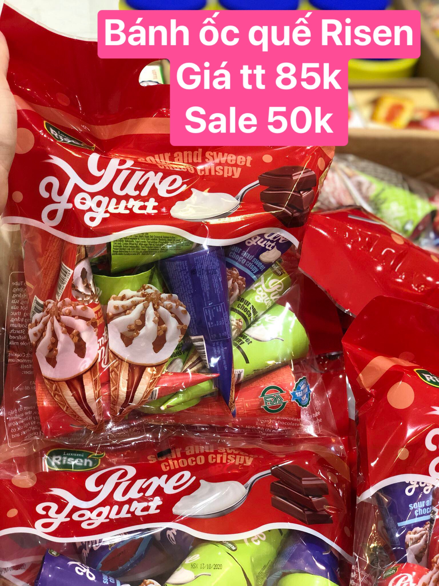 BÁNH KEM ỐC QUẾ 𝐒𝐎𝐂𝐎𝐋𝐀 𝐖𝐄𝐈𝐒𝐈𝐄𝐋 𝐒𝐰𝐞𝐞𝐭 𝐂𝐨𝐧𝐞 𝟑𝟎𝟎𝐆𝐫