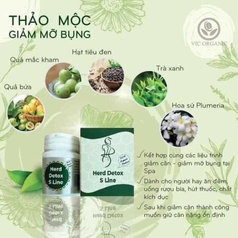 DETOX S LINE giúp giảm mỡ bụng eo thon gọn