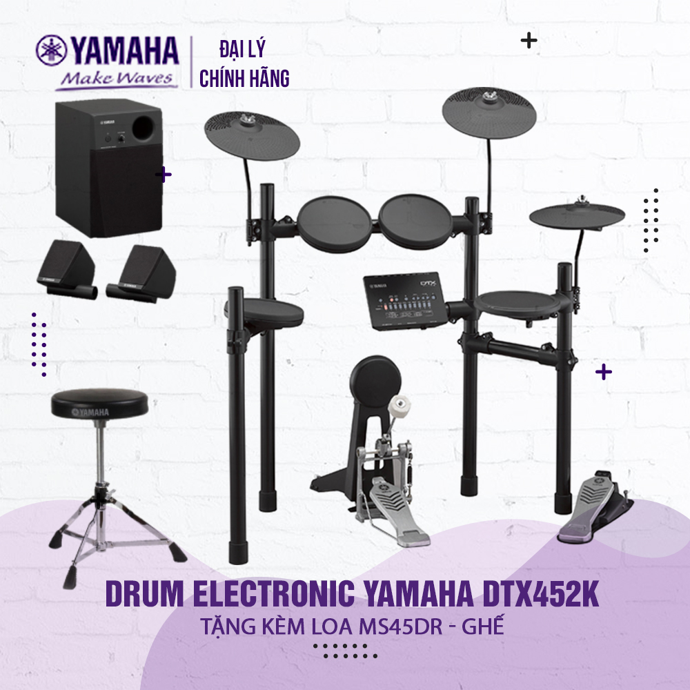 >> BÁO GIÁ LOA YAMAHA DBR10 (700W) - HÀNG CHÍNH HÃNG | Shopee Lazada Sendo Tiki mới nhất 140 Bộ trống điện tử Yamaha DTX452K - Hàng chính hãng Yamaha phân phối ( Tặng bộ loa và ghế Yamaha + Bảo hành 12 tháng )