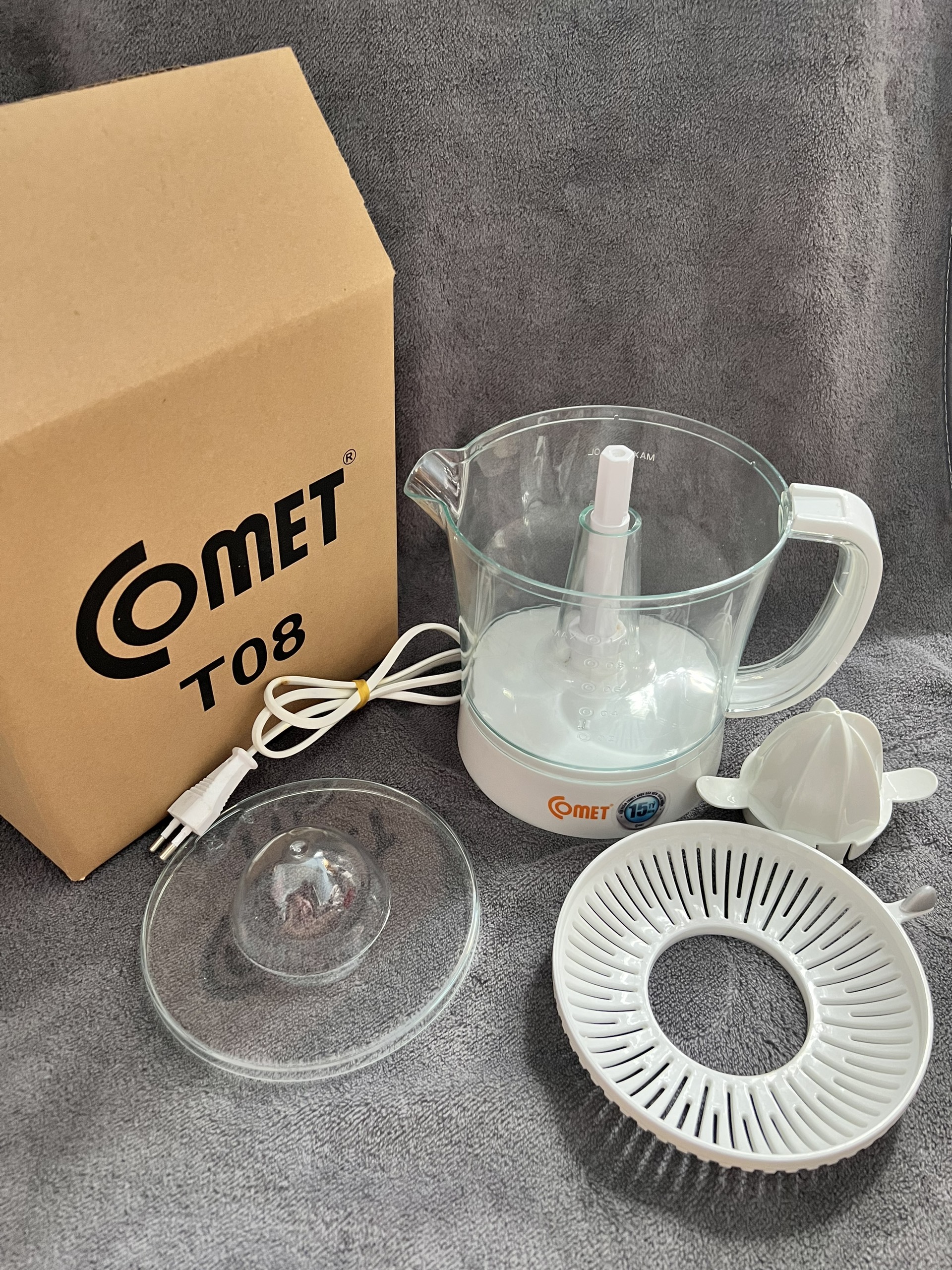 Máy vắt cam comet cm9929 dung tích 1l, máy vắt cam 0.7l comet cm9920, máy vắt cam 1l comet cm9922