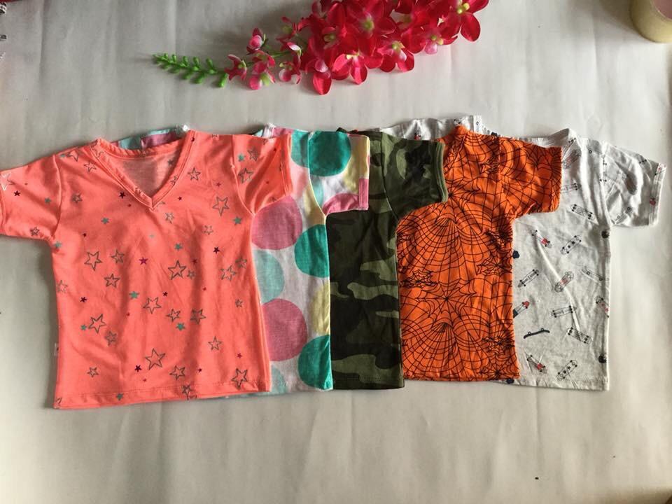 [HCM]Áo thun bé trai size 2 từ 10-12 kg(combo 3 cái)