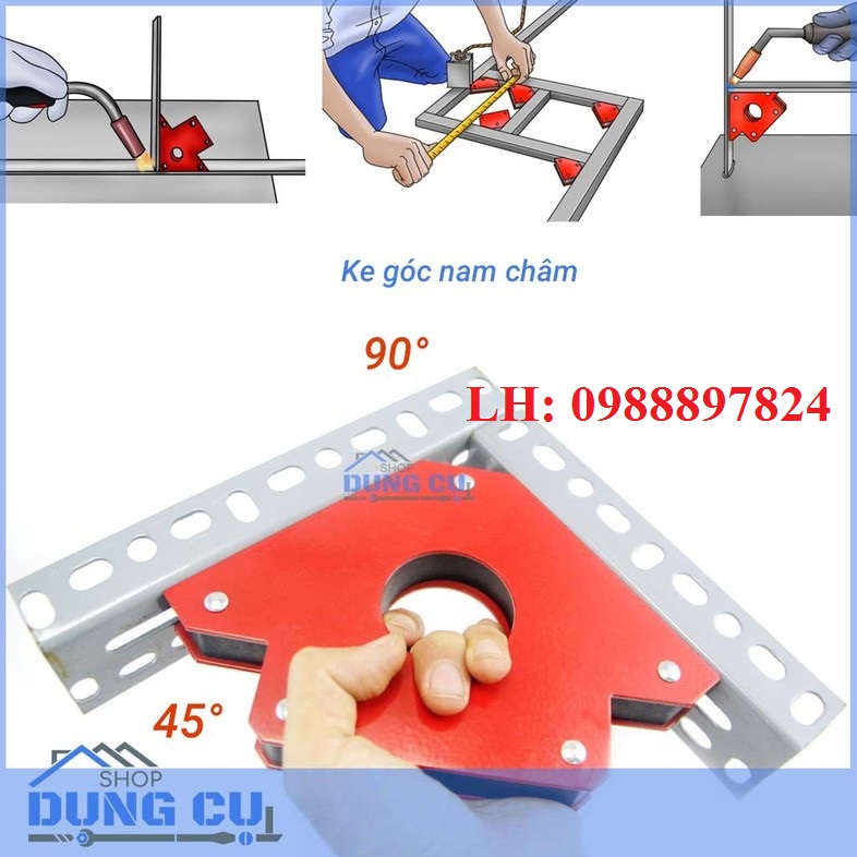 Bộ 2 Ke Góc Nam Châm 22Kg - 50LBS - Dụng Cụ Hàn