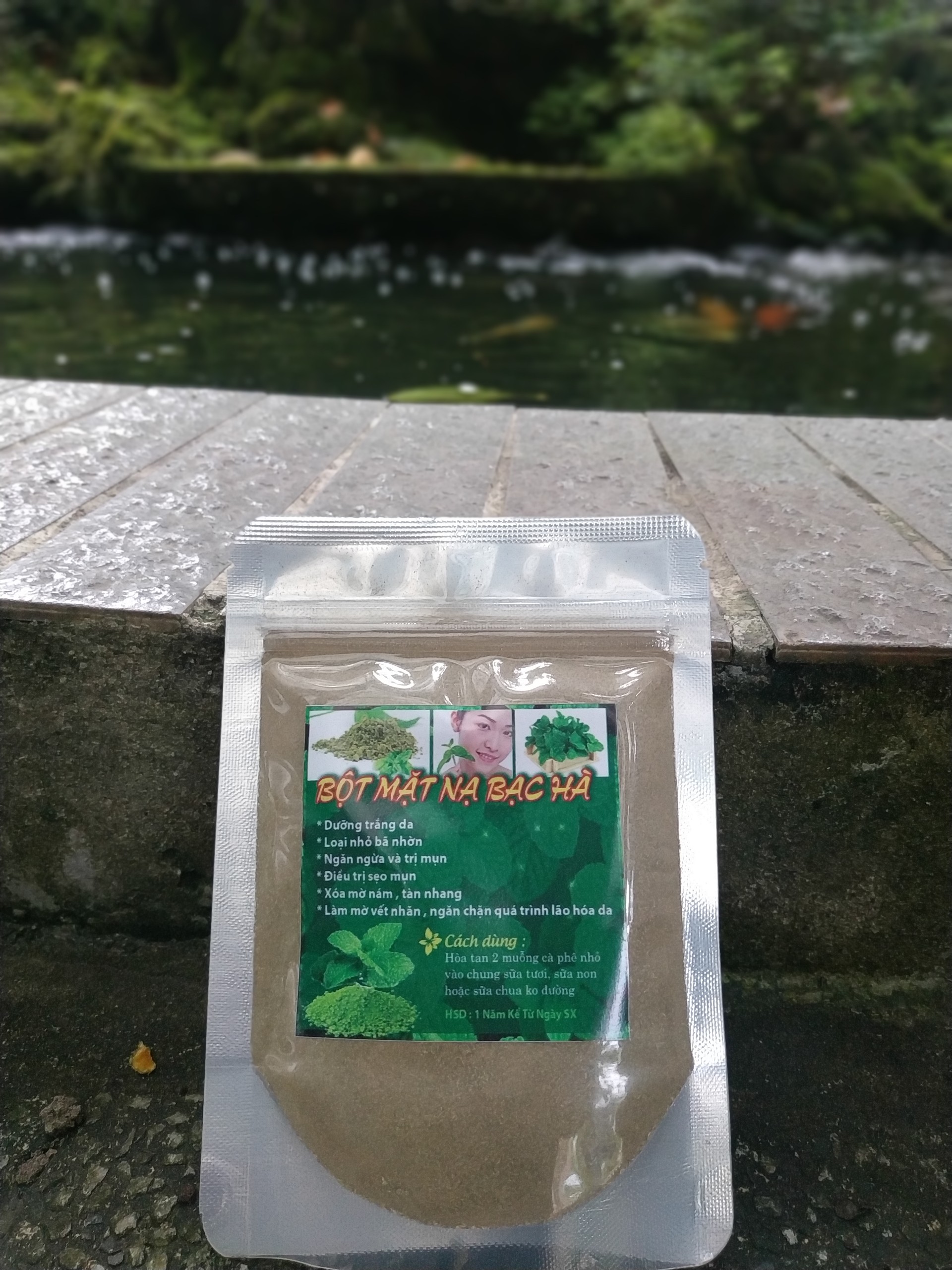 [BIONATURALVN] Bột đắp mặt nạ Bạc Hà Handmade 50gr