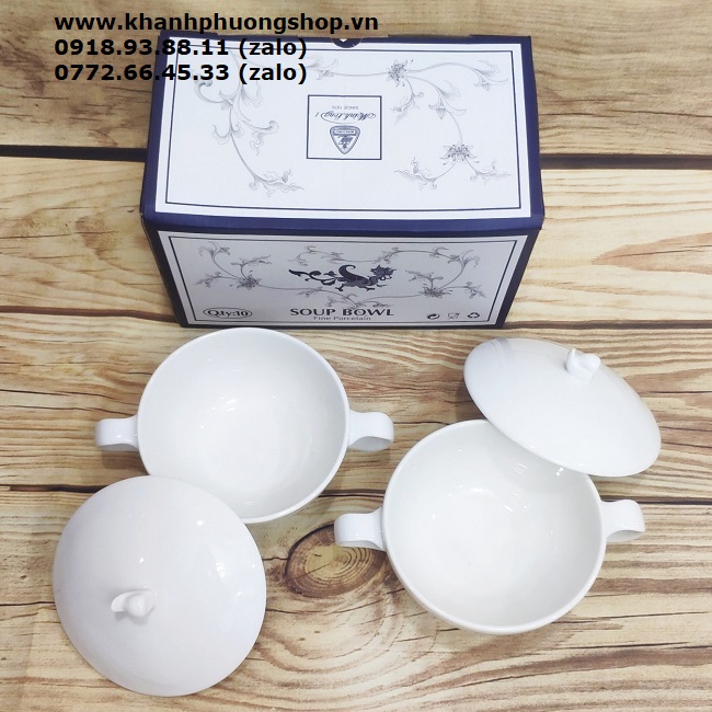 thố súp Anh Vũ sứ Minh Long - thố súp sứ Minh Long