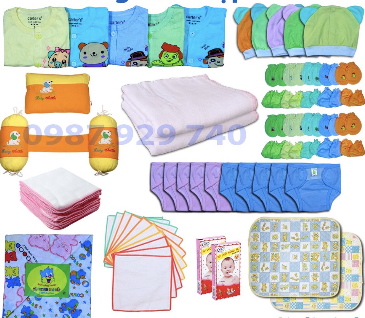 Trọn bộ 86 món đồ dùng đi sinh trọn gói cho mẹ & bé