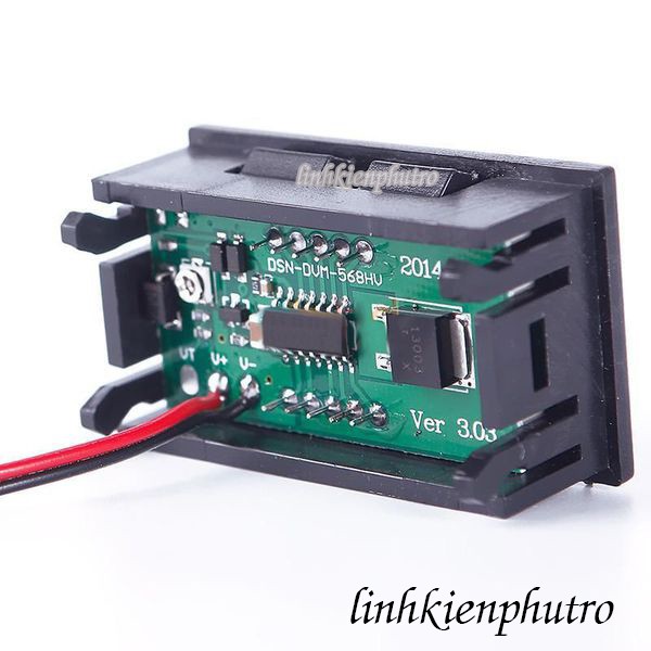 [HCM]Đồng hồ đo áp DC 5.0-120V - Green