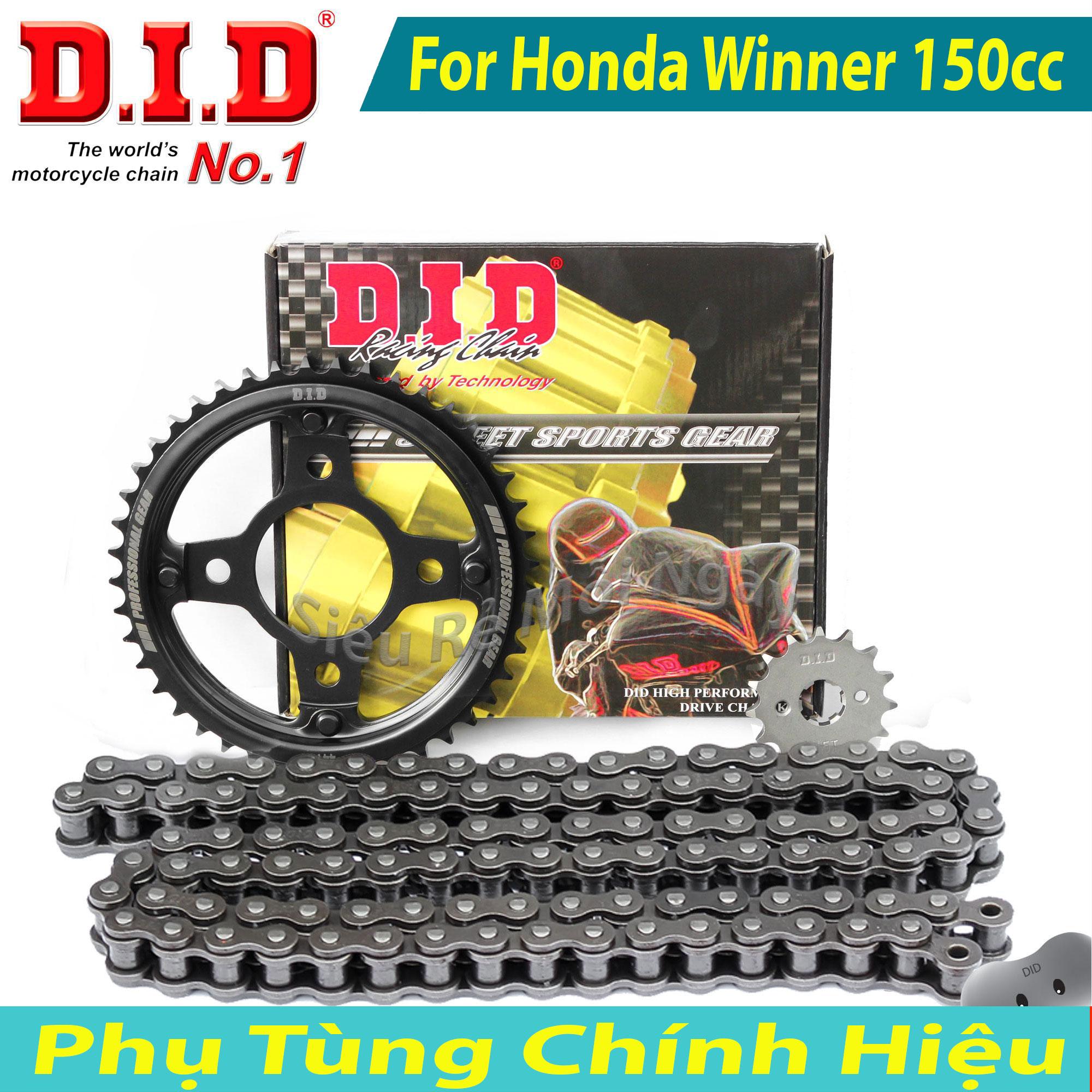 [HCM]Bộ Nhông Sên Dĩa DID Honda Winner 150cc Cover Sên DID đen 10ly Thái Lan