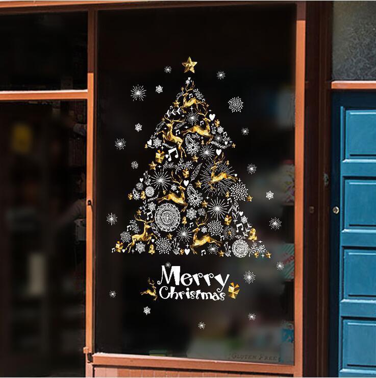 Decal trang trí giáng sinh decal trang trí noel Cây Thông Noel XH9293