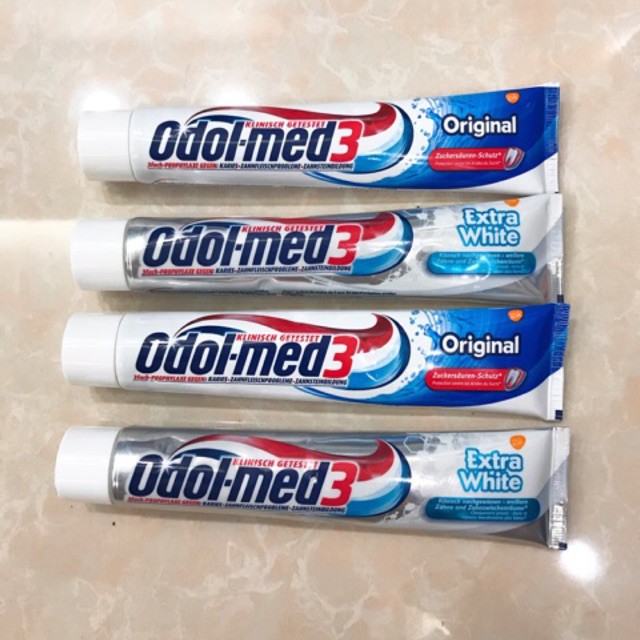 KEM ĐÁNH RĂNG ODOL-MED 3 EXTRA WHITE 75ml - HÀNG ĐỨC