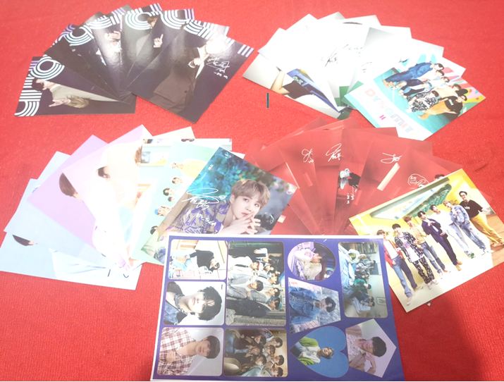 combo 32 postcard BTS có chữ ký không phai màu