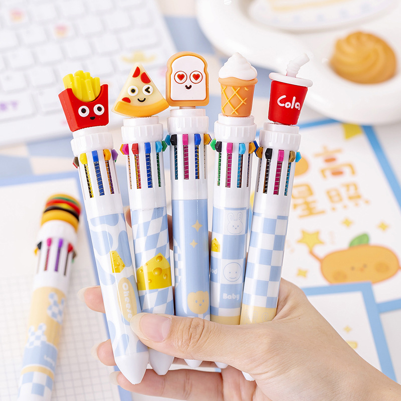 Bút bi bấm 10 ngòi đồ ăn nhanh