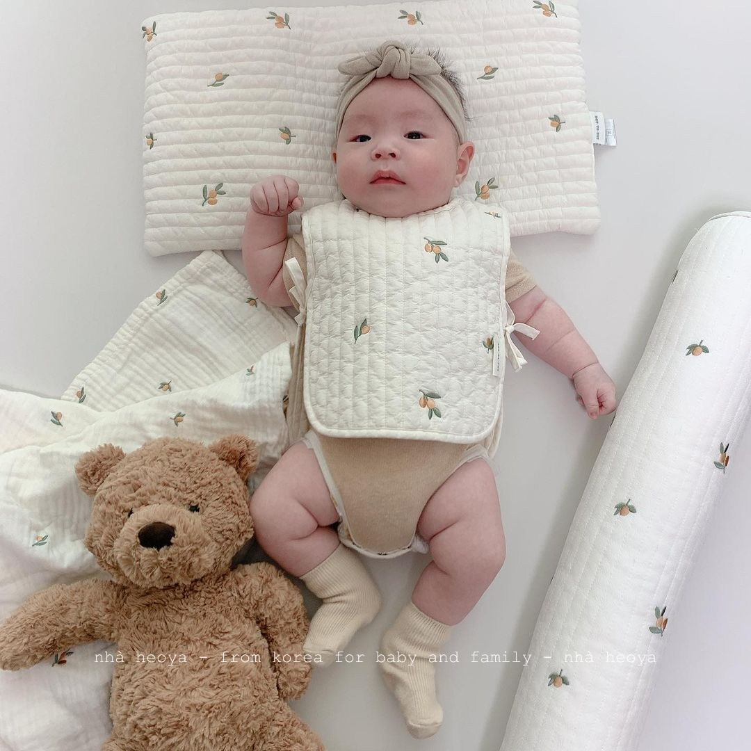 GỐI MỎNG CHỮ NHẬT DOTTODOT CHO BÉ SƠ SINH HÀN QUỐC