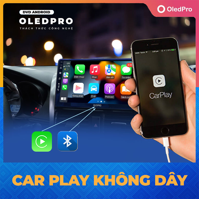 [Kho Hải Phòng] Màn hình Android OLEDPRO X4 9inch 10inch Cho Ô Tô Xe Hơi