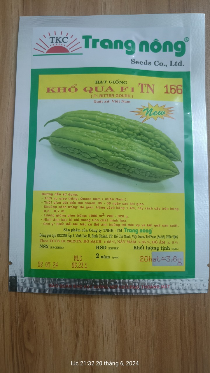 Khổ qua f1 tn 166 trang nông