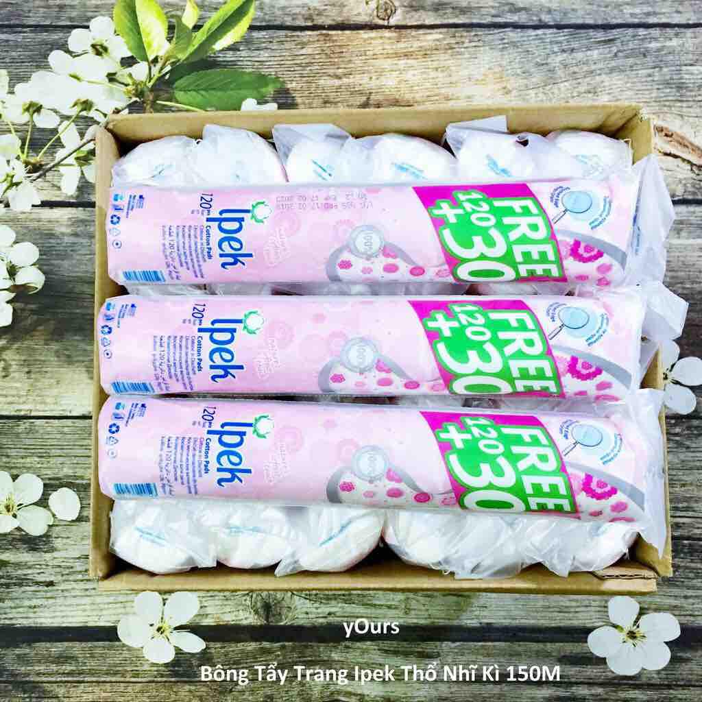 Bông tẩy trang Ipek Cotton 150 miếng