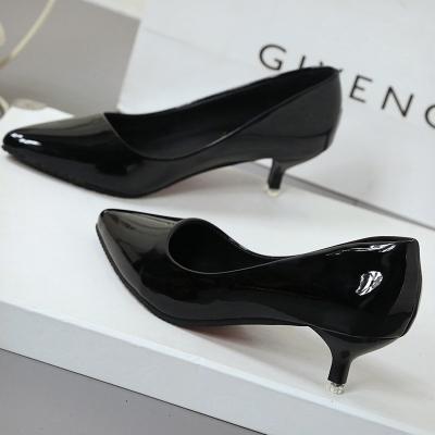 black professional heels